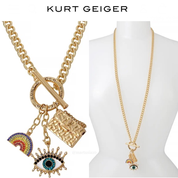 Kurt Geiger Jewelry - KURT GEIGER LONDON Charm Toggle Pendant Necklace 148$